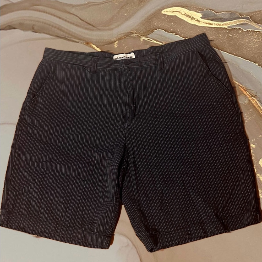 Men's Black Striped Shorts